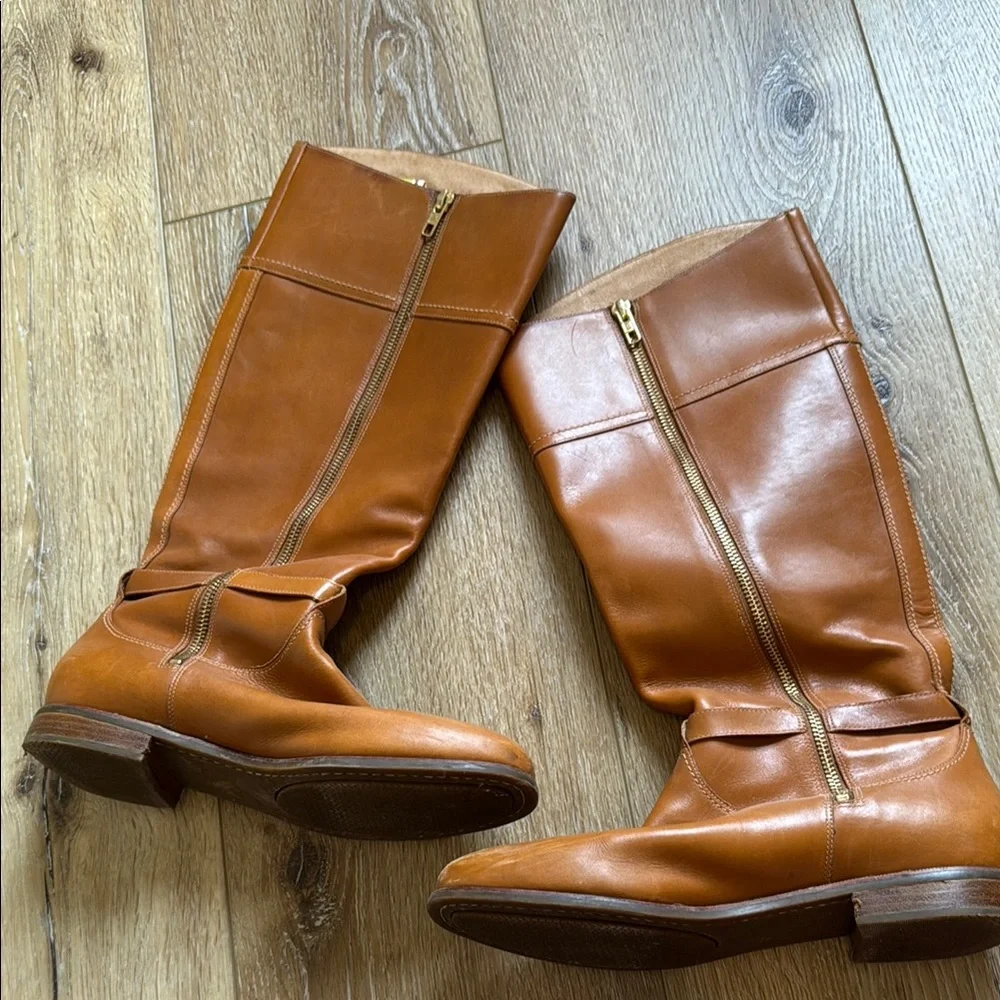 Sperry Brown Leather Riding Boots - Picture 2 of 4